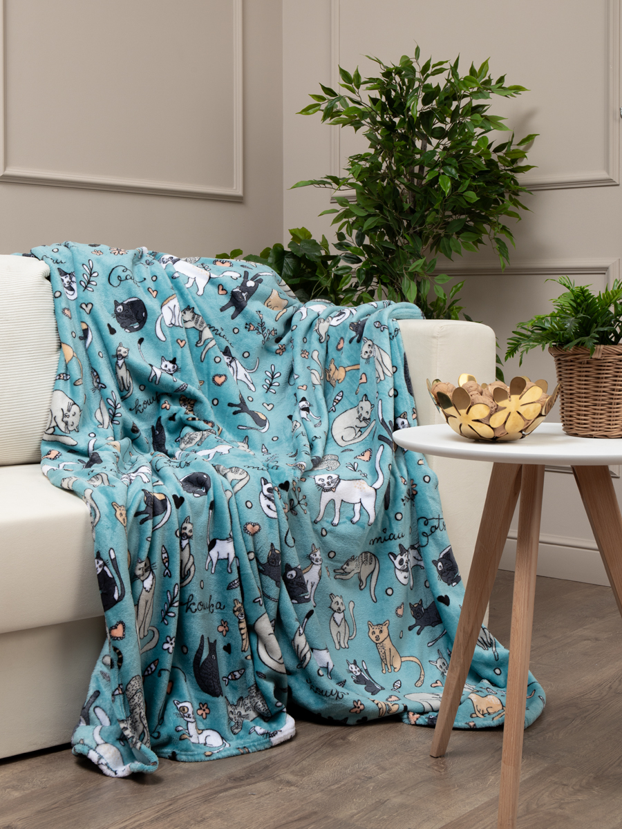 картинка Плед Texrepublic TF FN F132 b1420 Коты2 