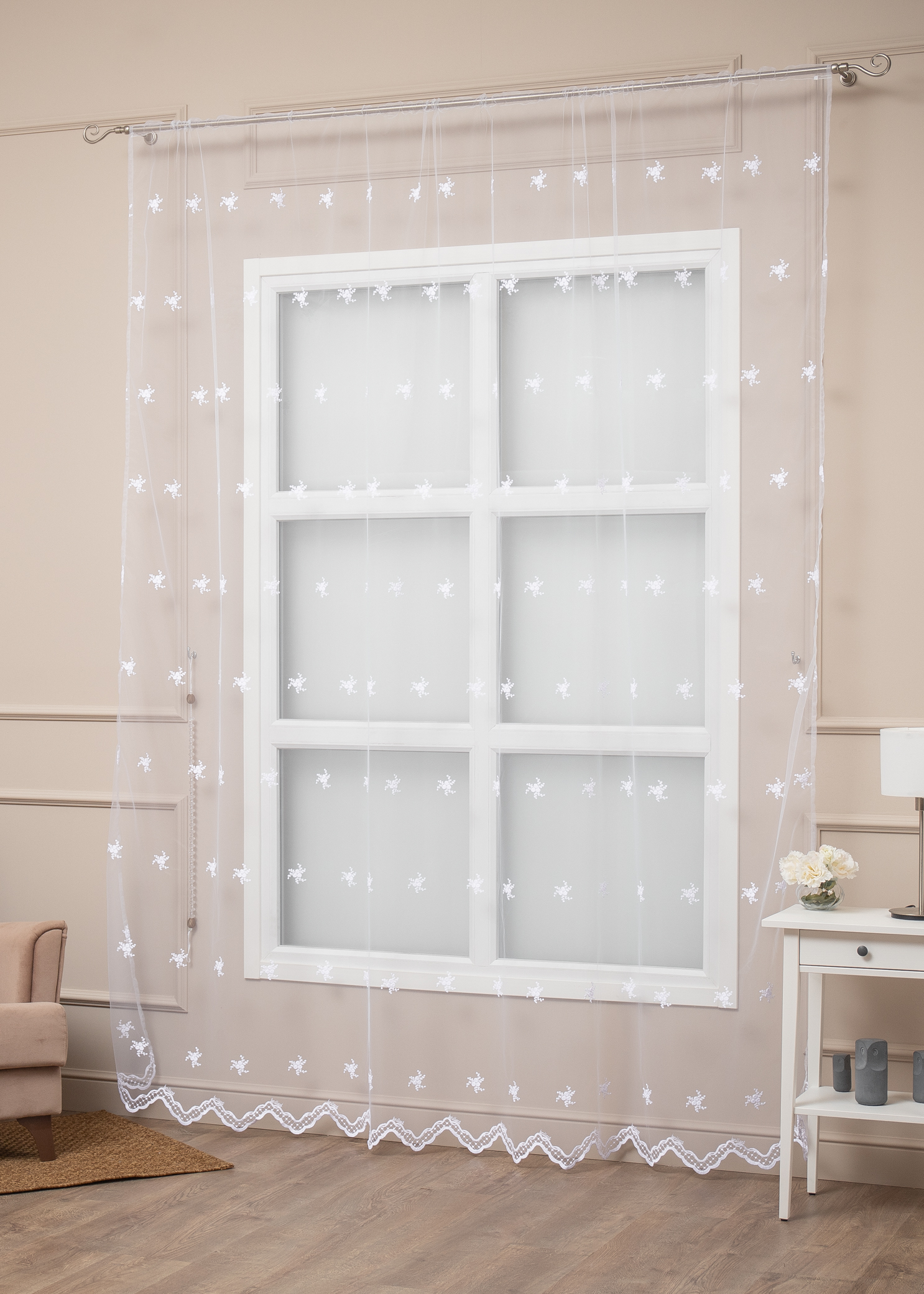 картинка Штора Amore Mio RR 4PL 46946-w 2,5*2,6*1 белый 