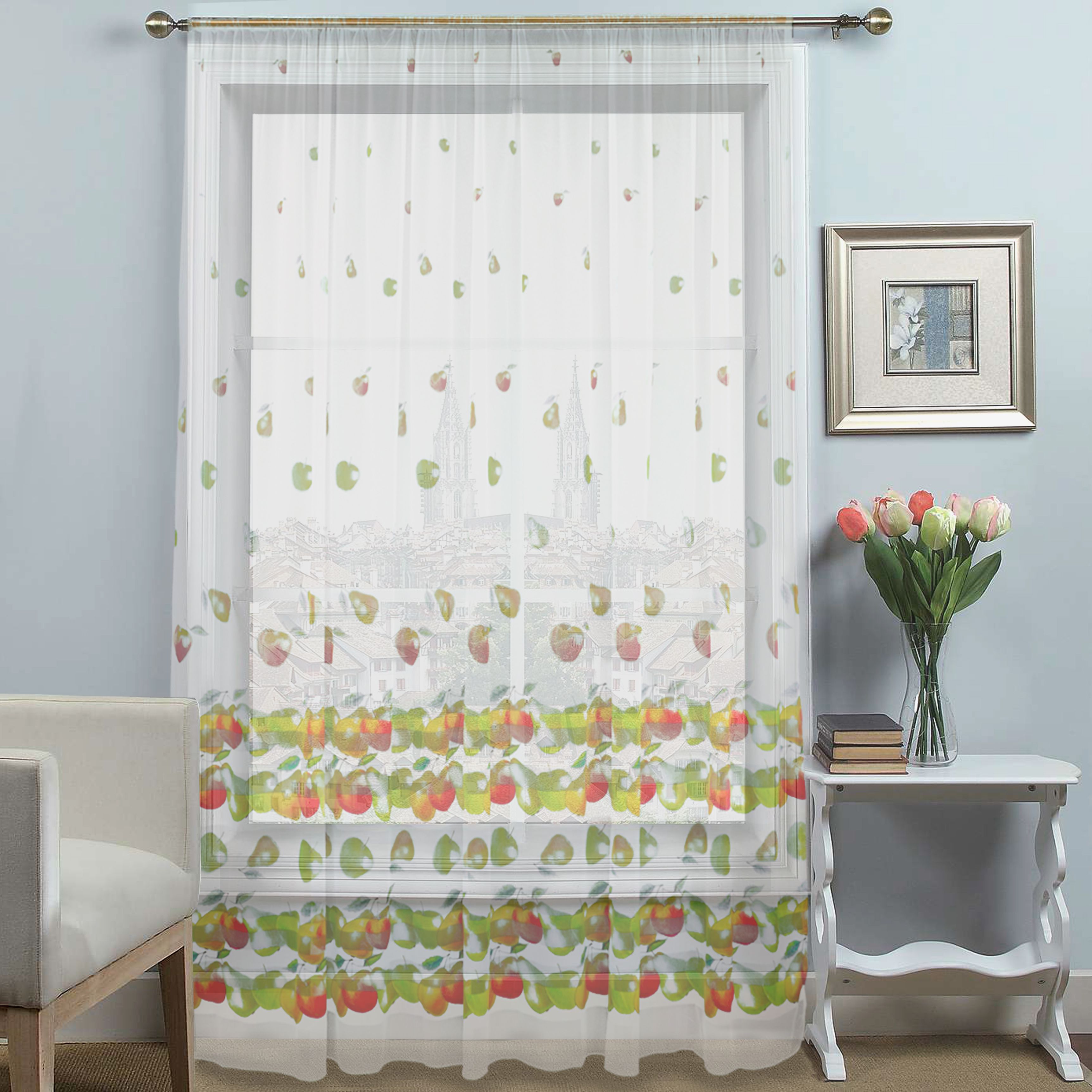 картинка Штора Amore Mio RR 7082-01 ut 3,0*2,8*1 зеленый 