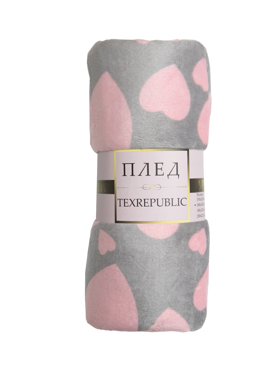 картинка Плед Texrepublic TF FN F113PI b1520 Сердечки 