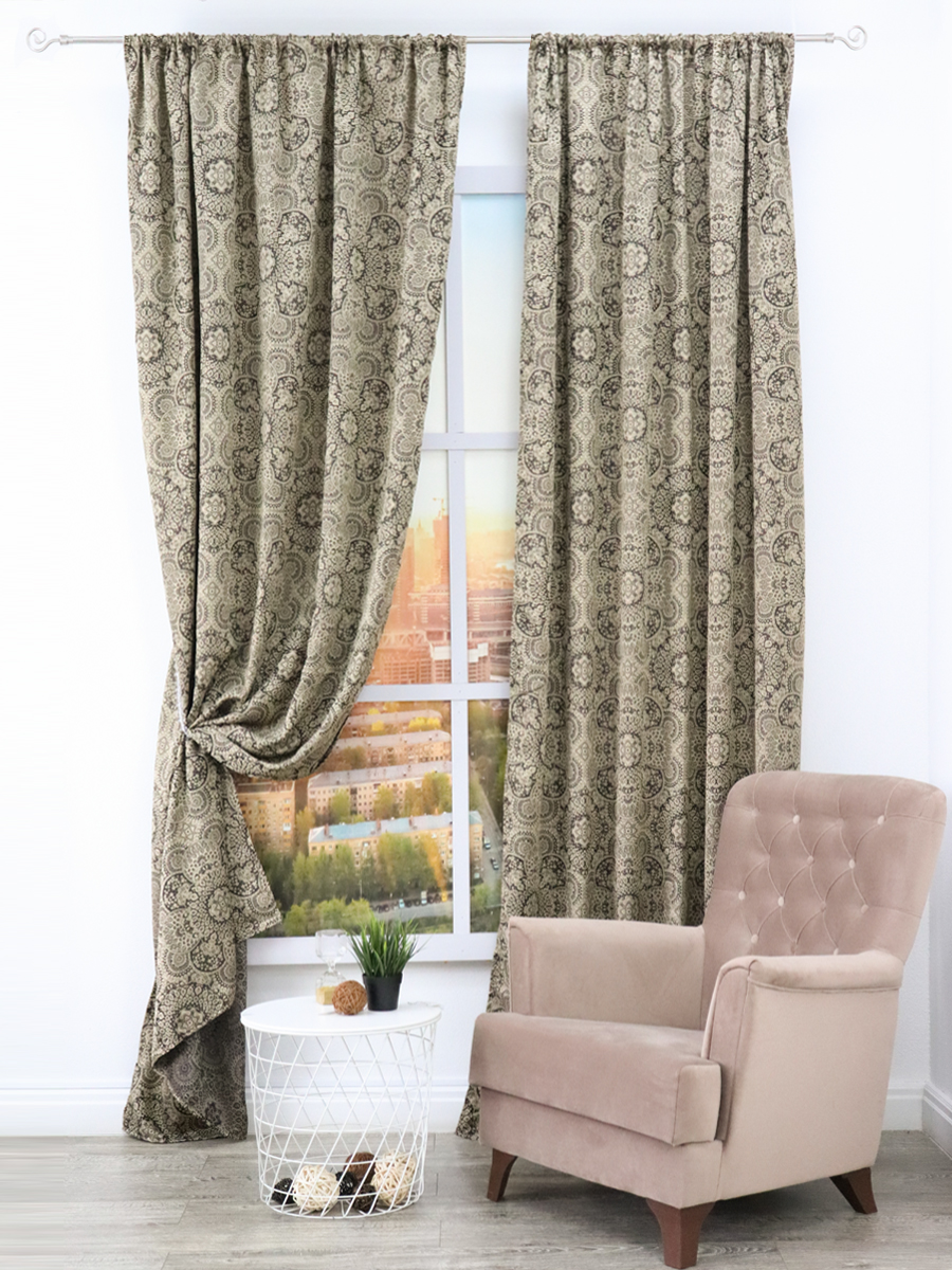 картинка Штора Amore Mio RR 90021-8 2,0*2,7*1 венге 