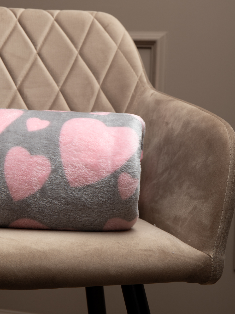 картинка Плед Texrepublic TF FN F113PI b2022 Сердечки 