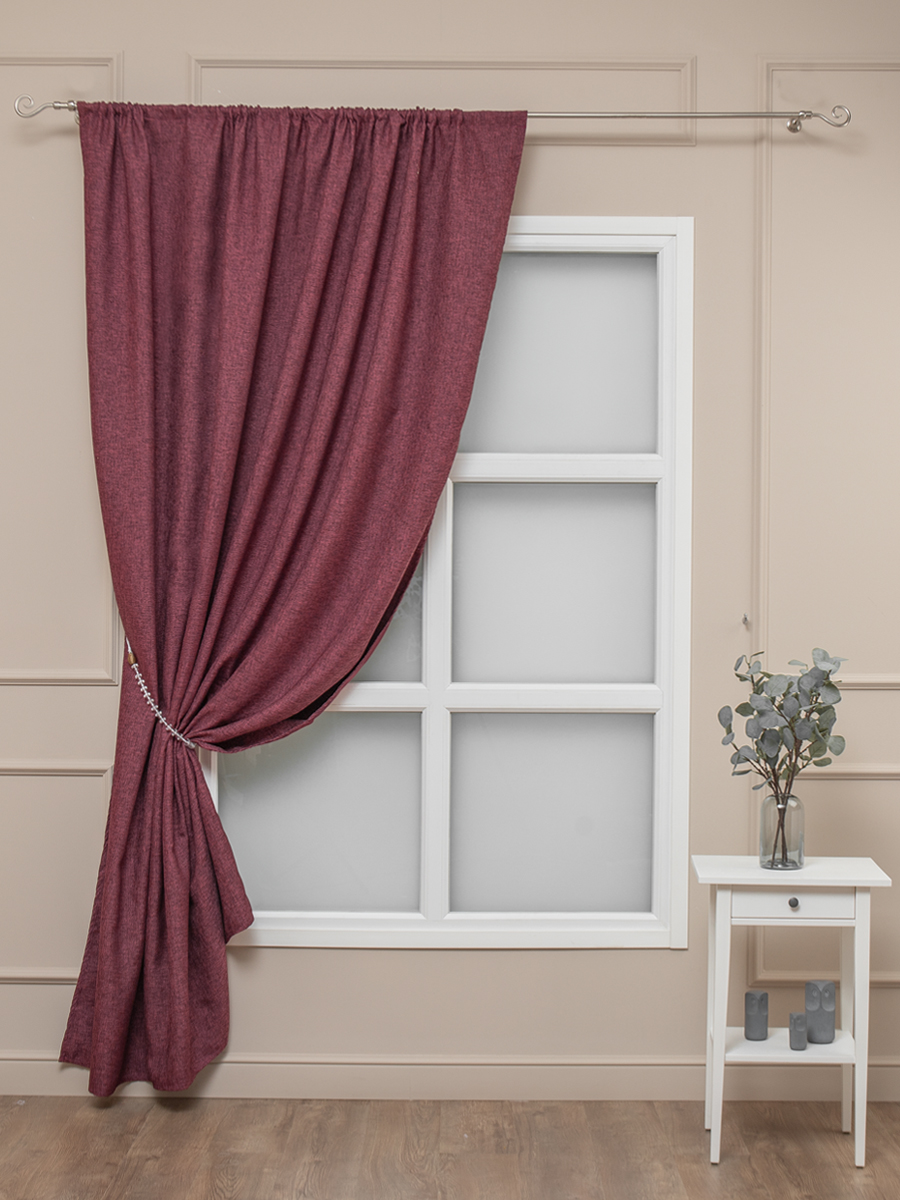 картинка Штора Amore Mio RR 102-33 2,0*2,6*1 бордовый 