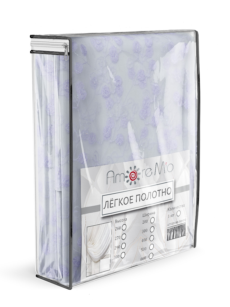 картинка Штора Amore Mio RR 80165-w 3,0*2,7*1 белый 