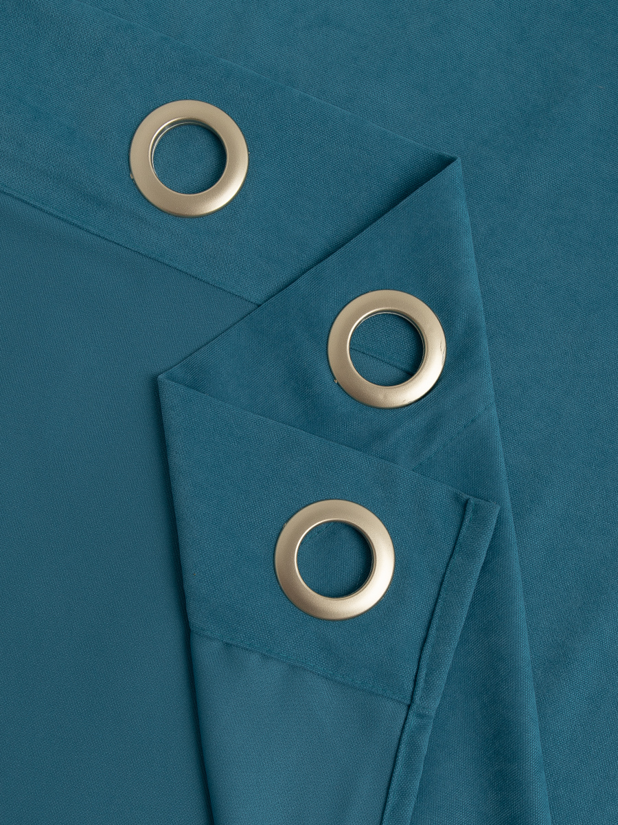 картинка Штора Amore Mio RR 1403-100 2,0*2,7*1 темно-бирюзовый люверсы 