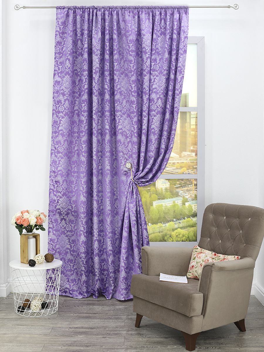 картинка Штора Amore Mio RR H235-66 1,4*2,7*1 сиреневый 