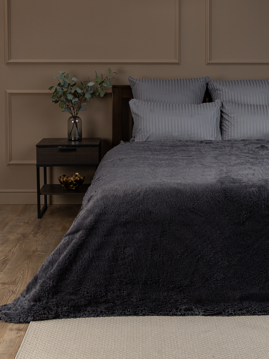 картинка Плед Buenas Noches искусст мех TF F072DKGY 2224 ДВ 19-3918 