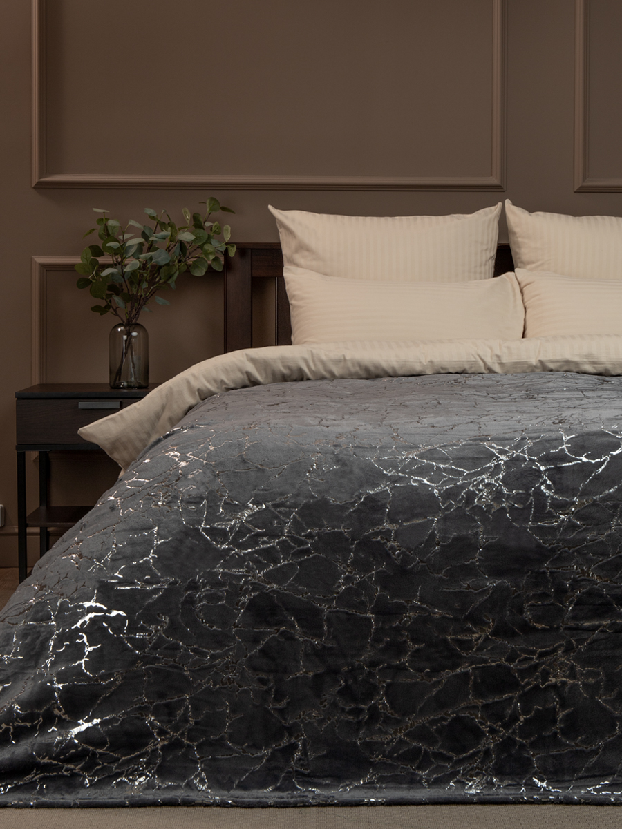 картинка Плед Texrepublic TF FNL DKGY3-SL 042/2022 m-мрамор NC 