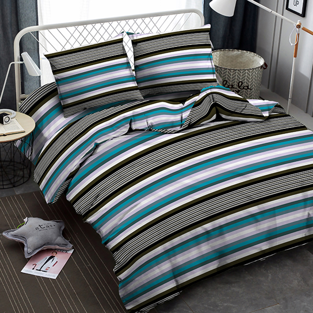 картинка Постельное бельё Amore Mio BZ QR Stripe EURO M 