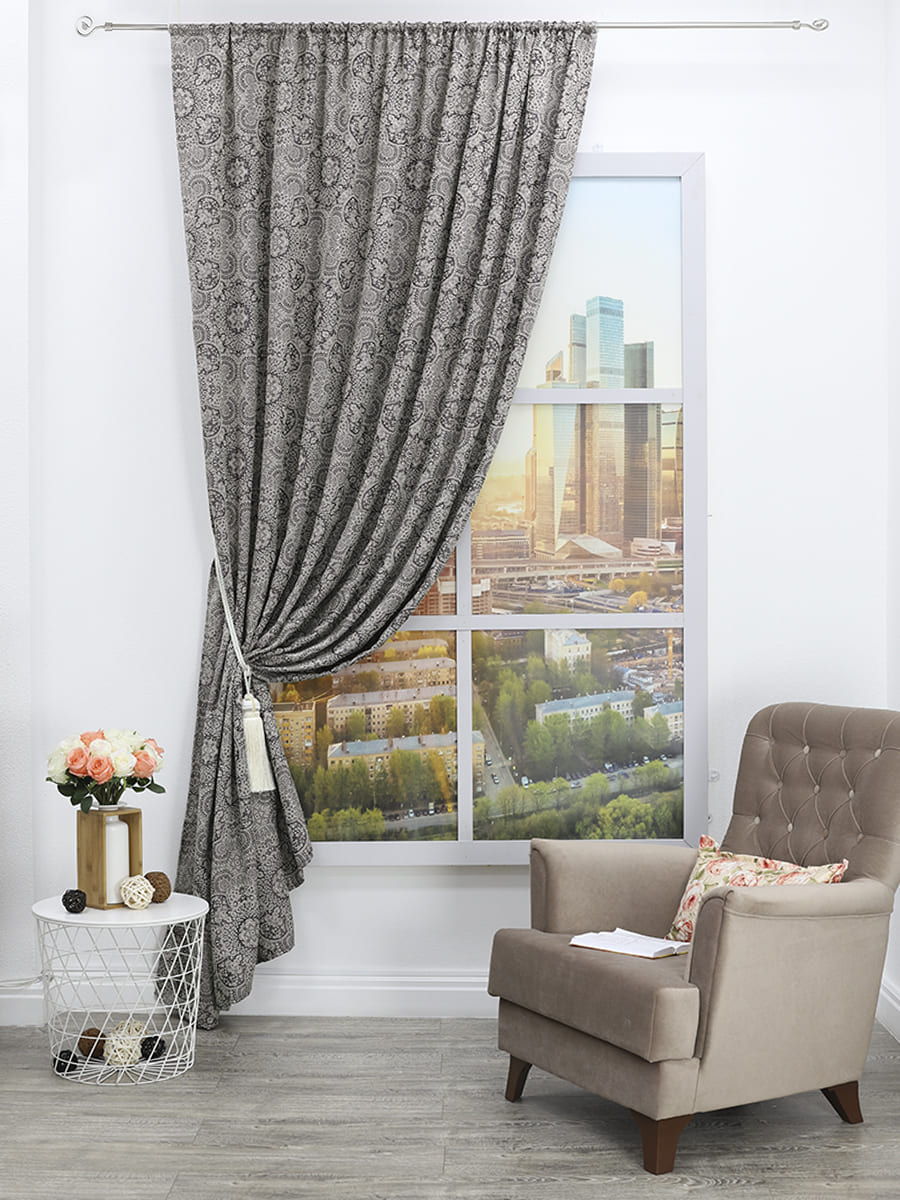 картинка Штора Amore Mio RR 90021-13 2,0*2,7*1 серый 