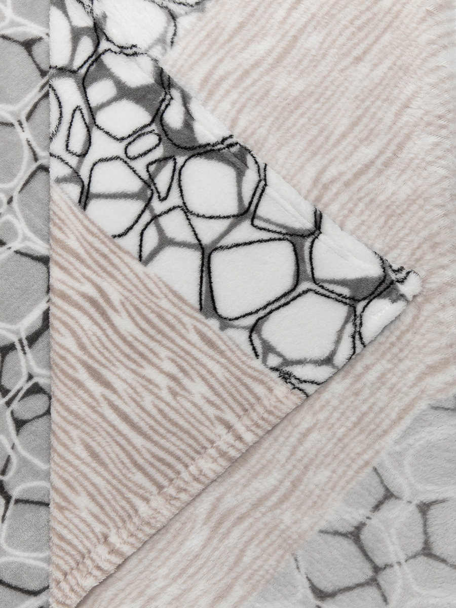 картинка Плед Texrepublic TF FN F14 b1821 Камешки и полосы 