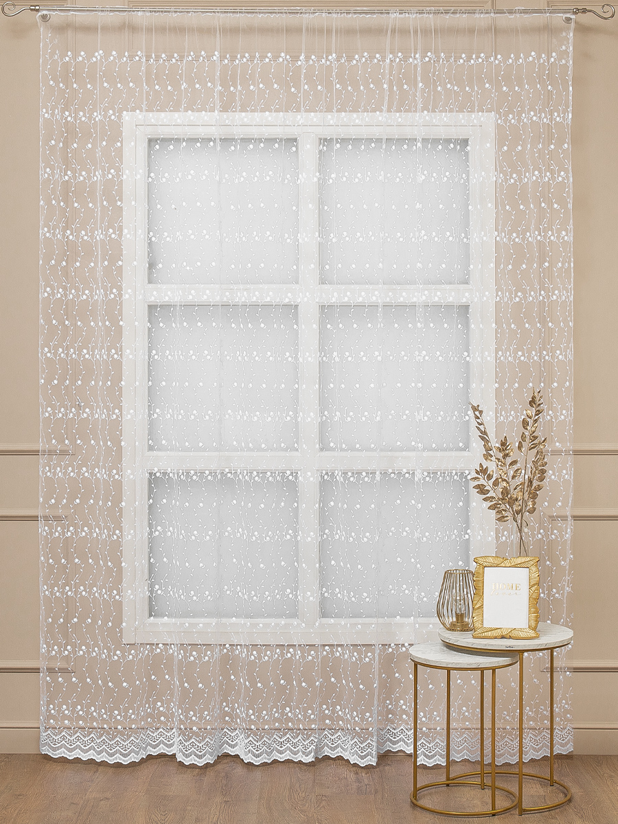 картинка Штора Amore Mio RR 80084-w 3,0*2,7*1 белый 