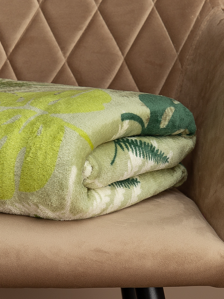 картинка Плед Texrepublic TF FN F131 b1420 yt Монстера и папоротник 