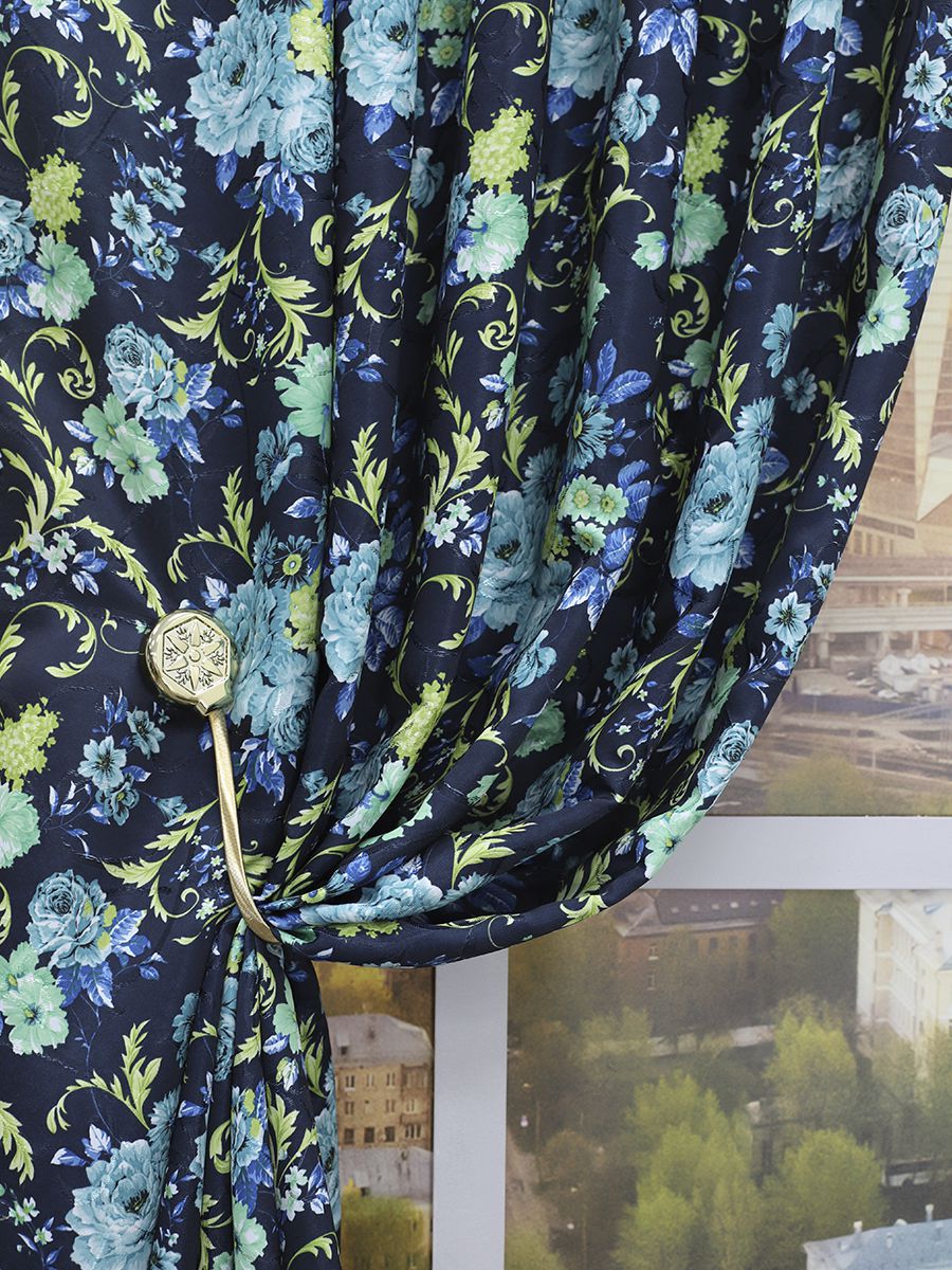 картинка Штора Amore Mio RR 7283-02 1,4*2,7*1 синий 