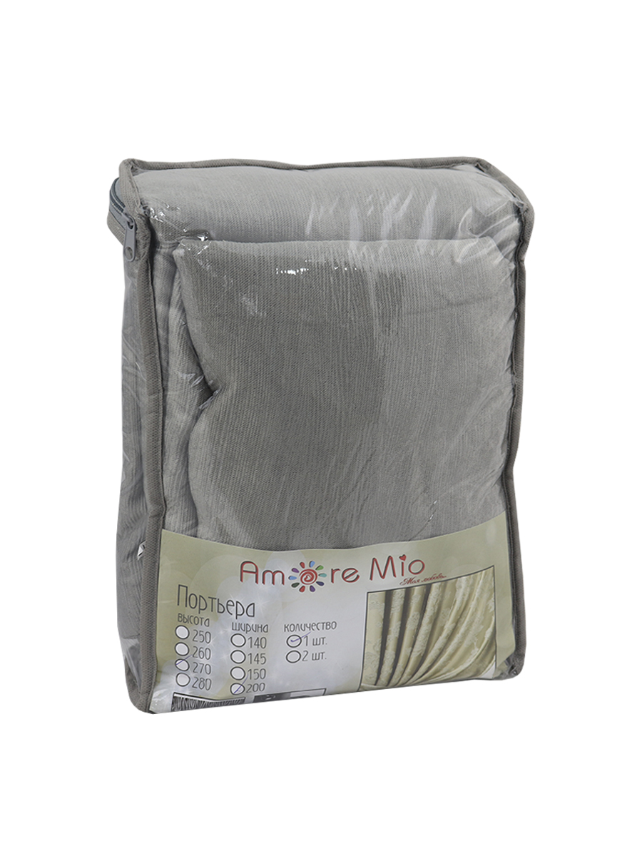 картинка Штора Amore Mio RR Y115-17 2,0*2,7*1 серый 