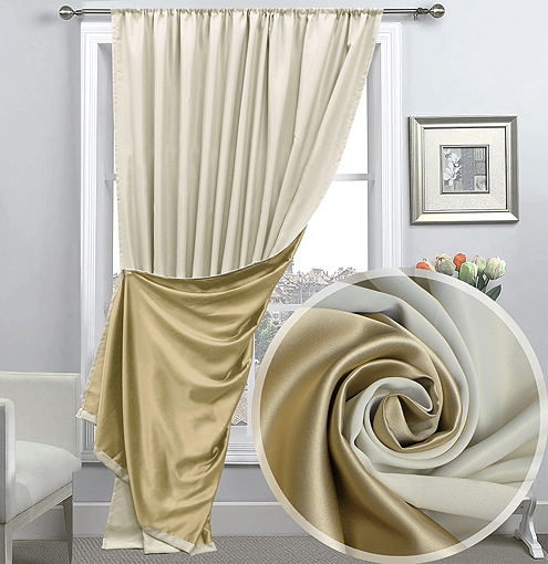 картинка Штора Amore Mio RR Milan-17 1,8*2,6*1 бежевый люверсы 