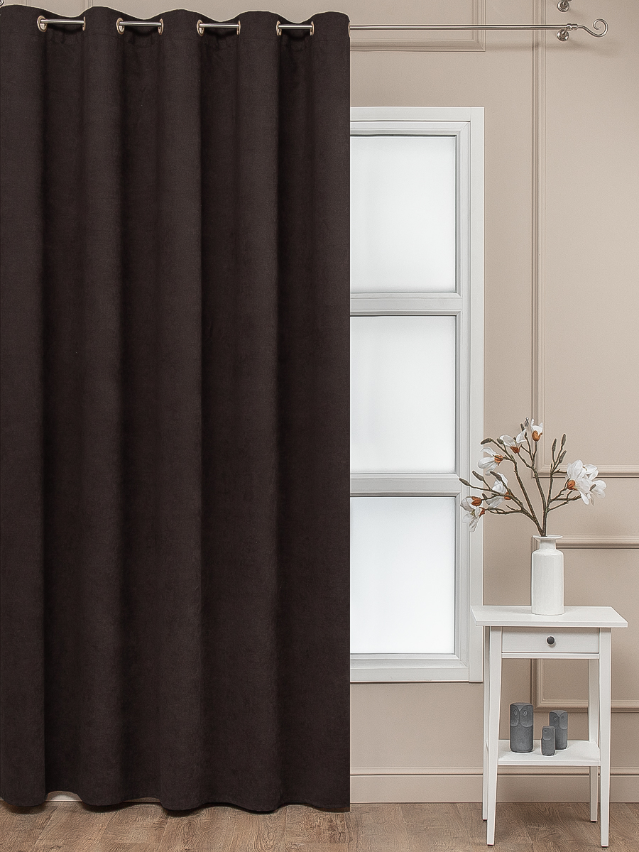 картинка Штора Amore Mio RR 1403-217 2,0*2,7*1 венге люверсы 