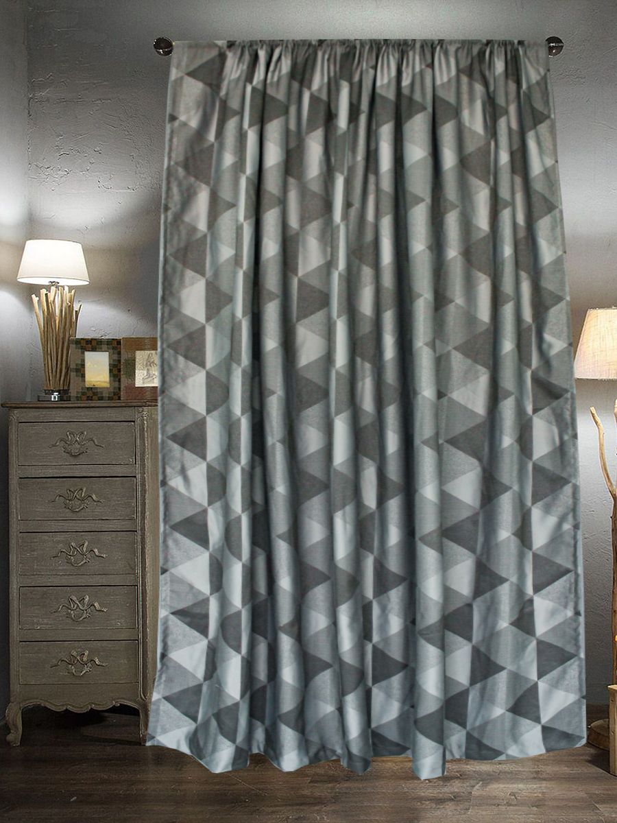 картинка Штора Amore Mio RR Zeli62-02-2027G 2,0*2,7*1 серый 