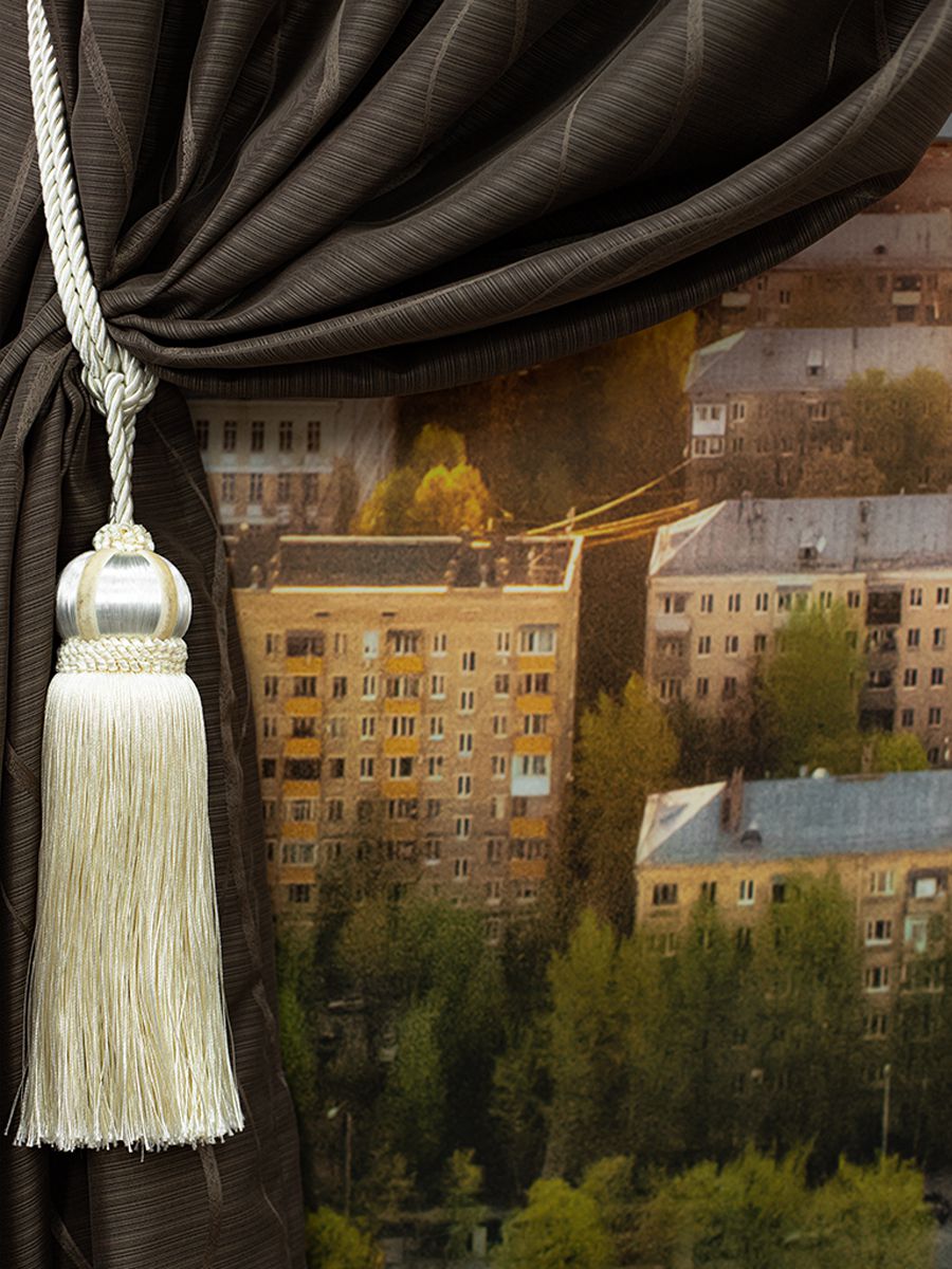 картинка Штора Amore Mio RR 7475-02 1,4*2,7*1 коричневый 