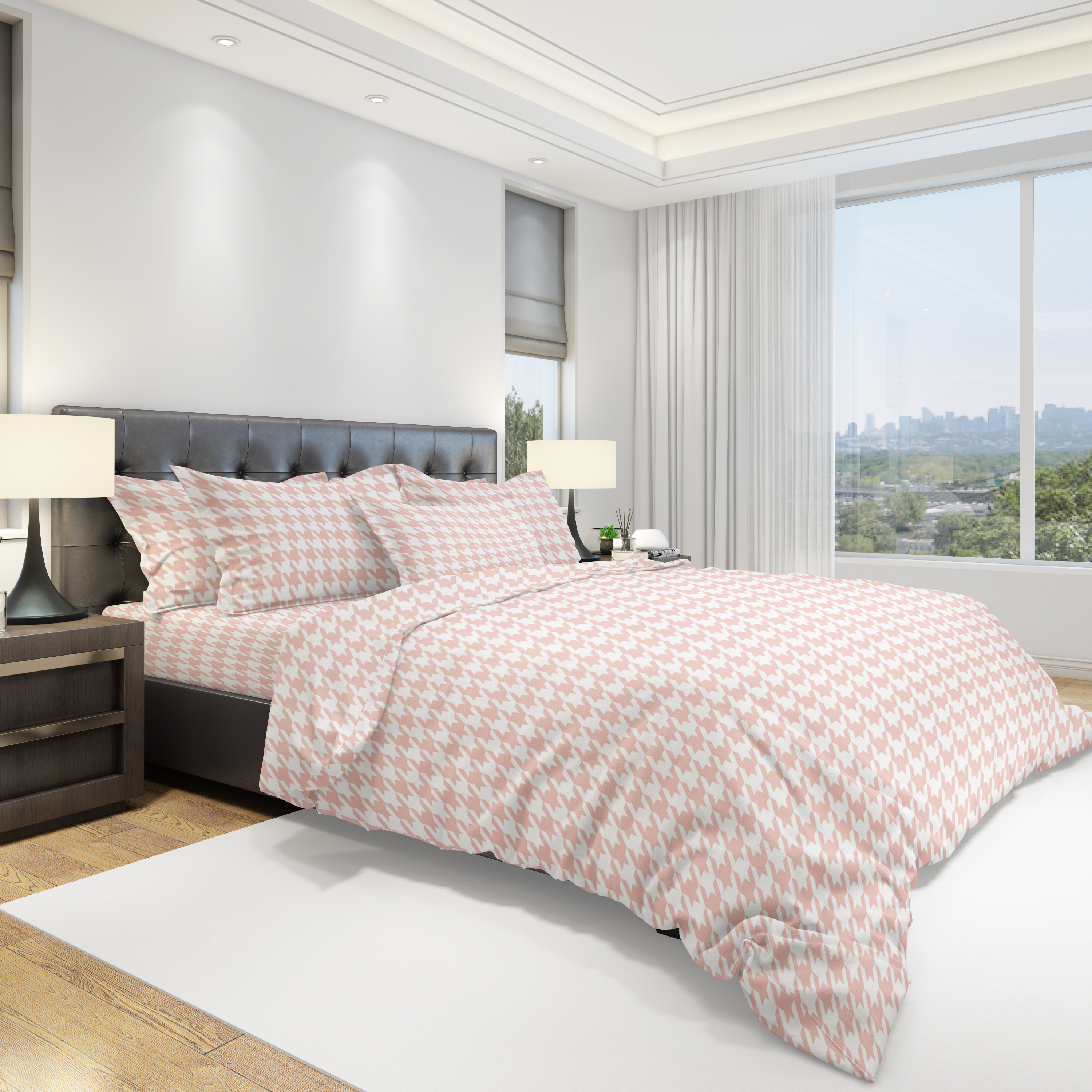 картинка Постельное бельё Amore Mio URG QR Houndstooth EURO B 