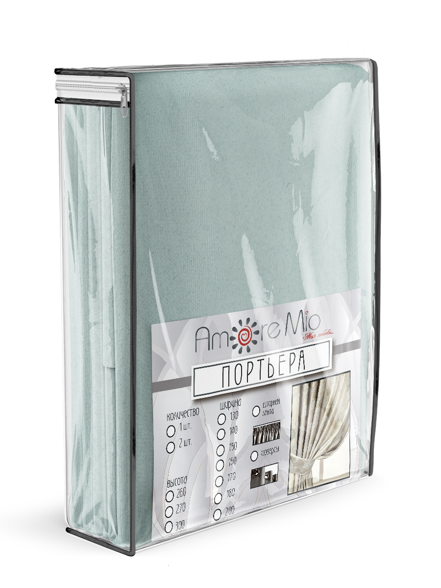 картинка Штора Amore Mio RR 6PL 3216-10 1,4*2,7*1 ментоловый 
