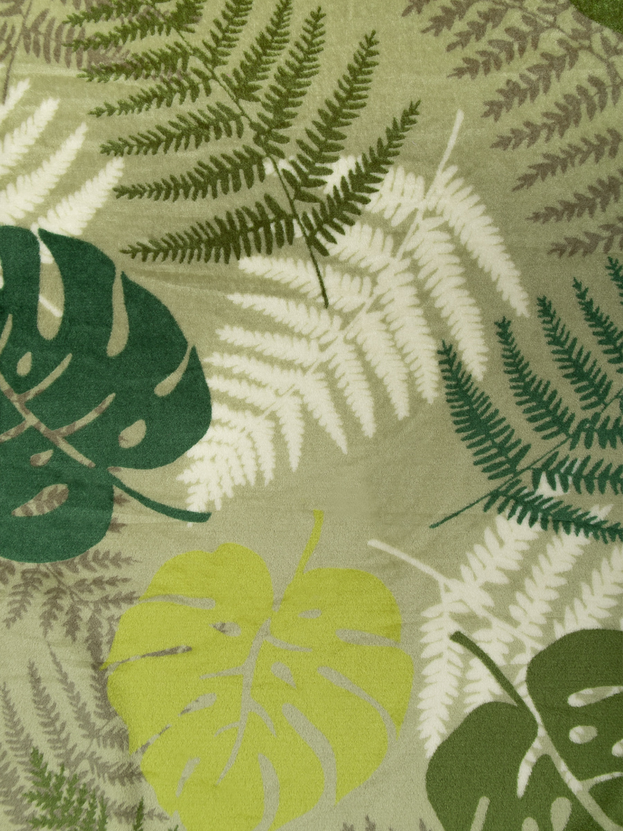 картинка Плед Texrepublic TF FN F131 b1420 Монстера и папоротник 