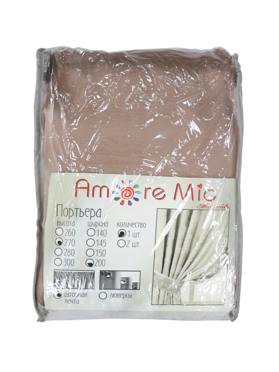 картинка Штора Amore Mio RR Leger-2 2,0*2,7*1 карамель 
