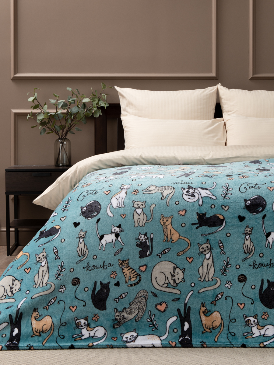 картинка Плед Texrepublic TF FN F132 b1420 Коты2 