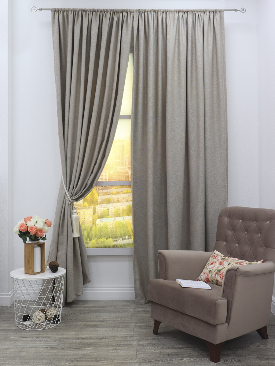 картинка Штора Amore Mio RR 102-01 2,0*2,7*1 бежевый 
