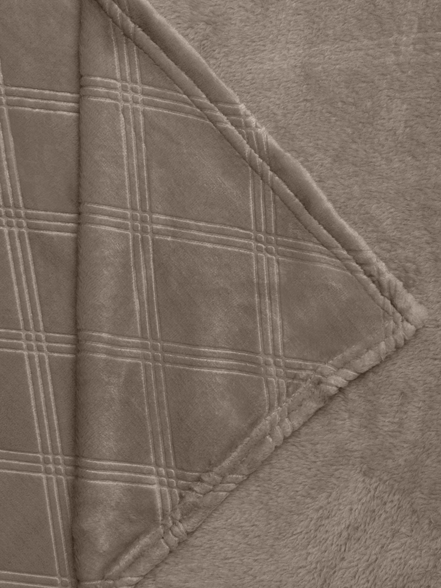 картинка Плед Texrepublic TF FNE BE-GY3 006/2022 c-клетка NC 