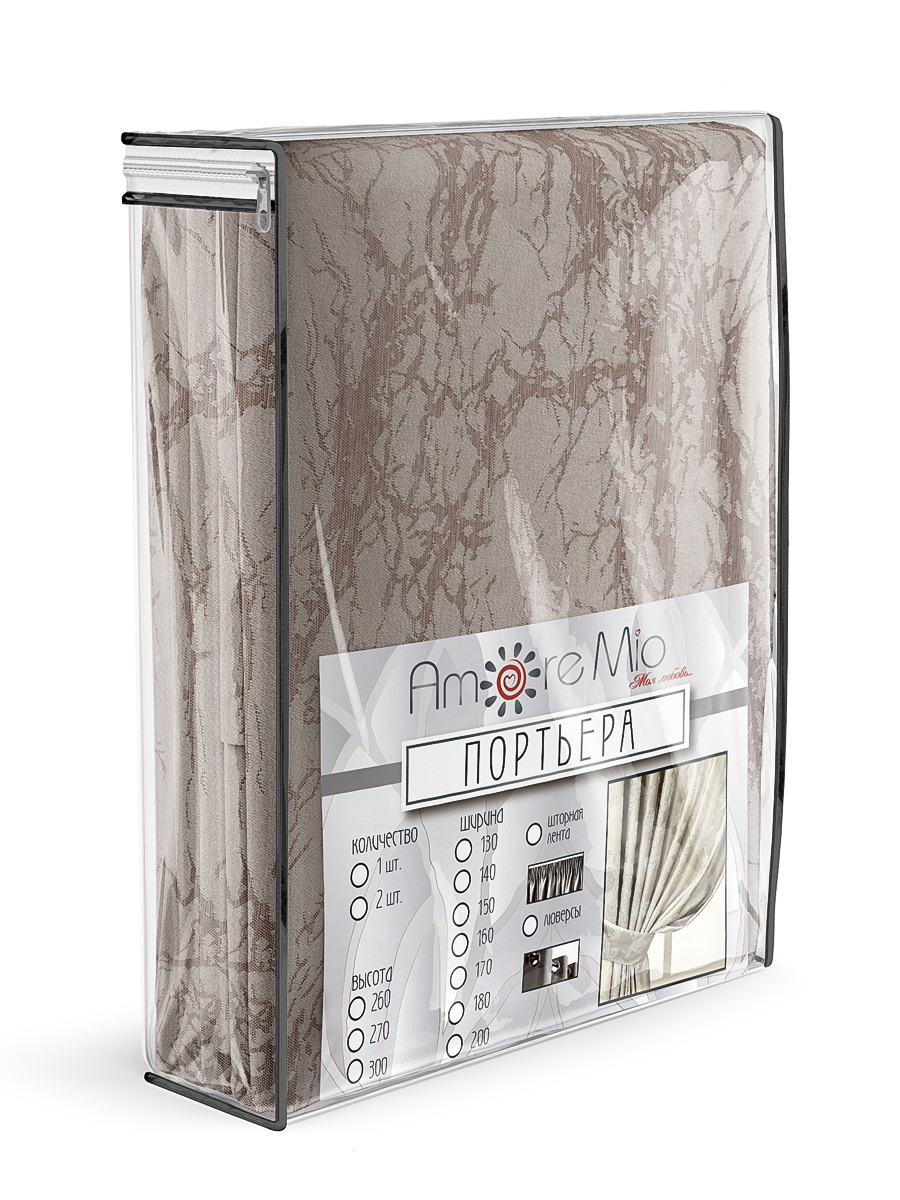 картинка Штора Amore Mio RR 6ML SOFT-5081-03 1,5*2,7*2 песочный 