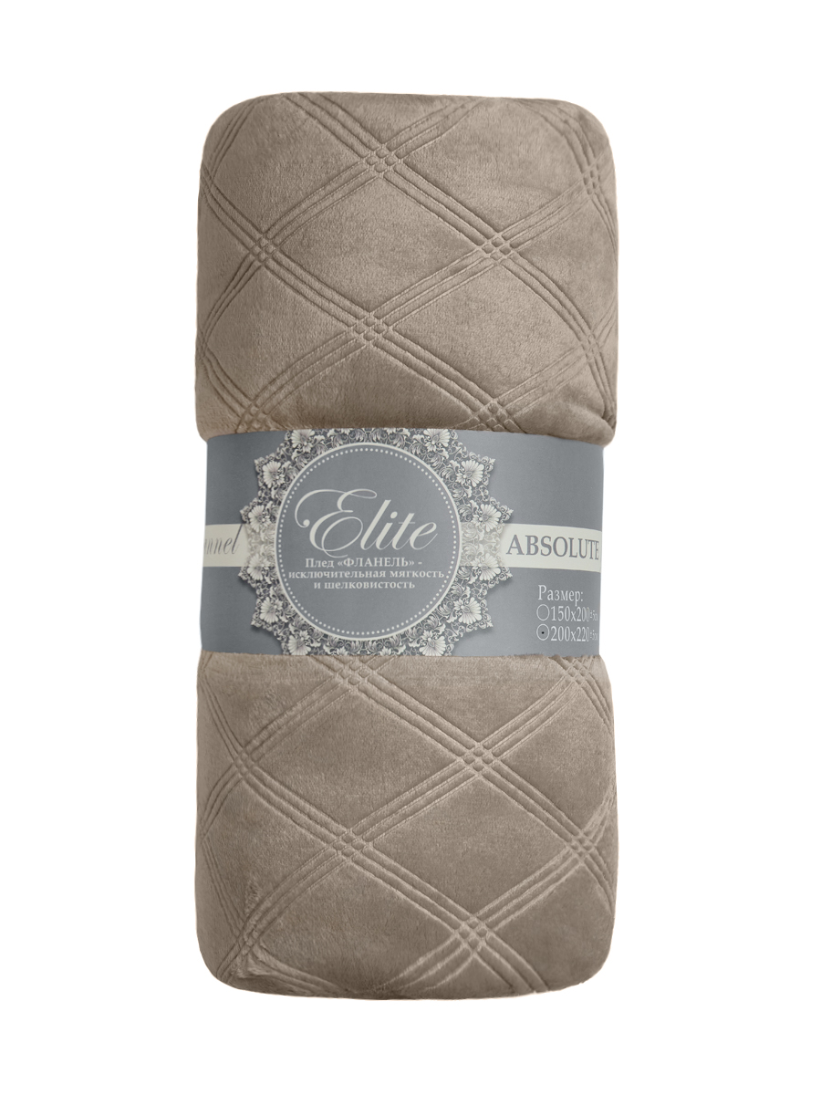 картинка Плед Texrepublic TF FNE BE-GY3 006/2022 c-клетка NC 