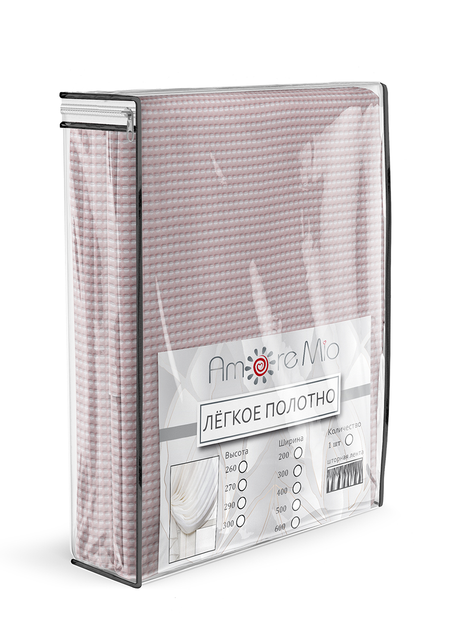 картинка Штора Amore Mio RR 4PL W011475-806 ut 2,5*2,6*1 розовая пудра 