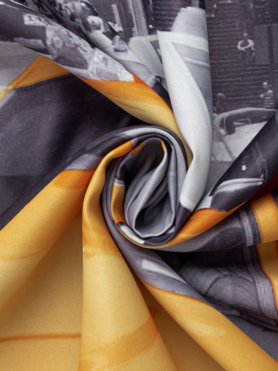 картинка Штора Amore Mio RR 1000-01 1,4*2,7*1 желтый 