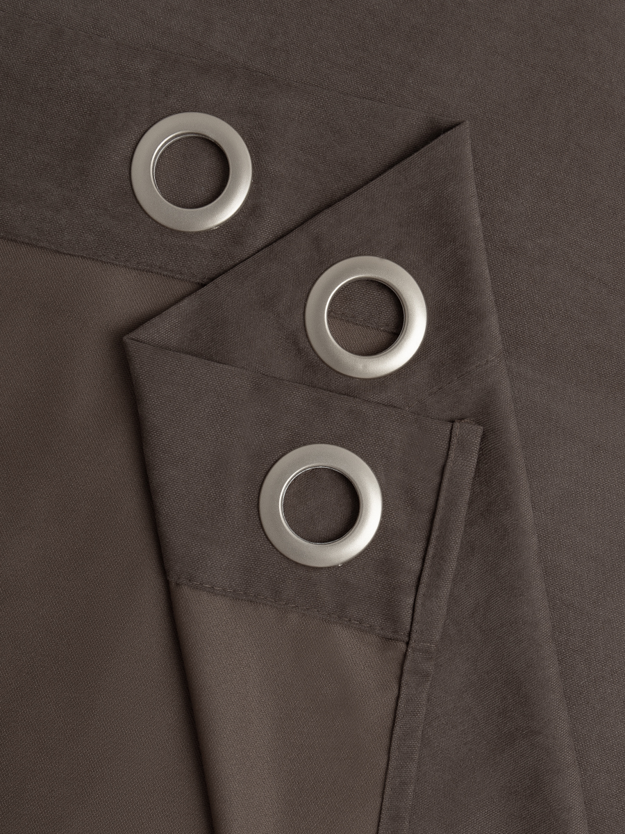 картинка Штора Amore Mio RR 1403-193 2,0*2,7*1 коричневый люверсы 