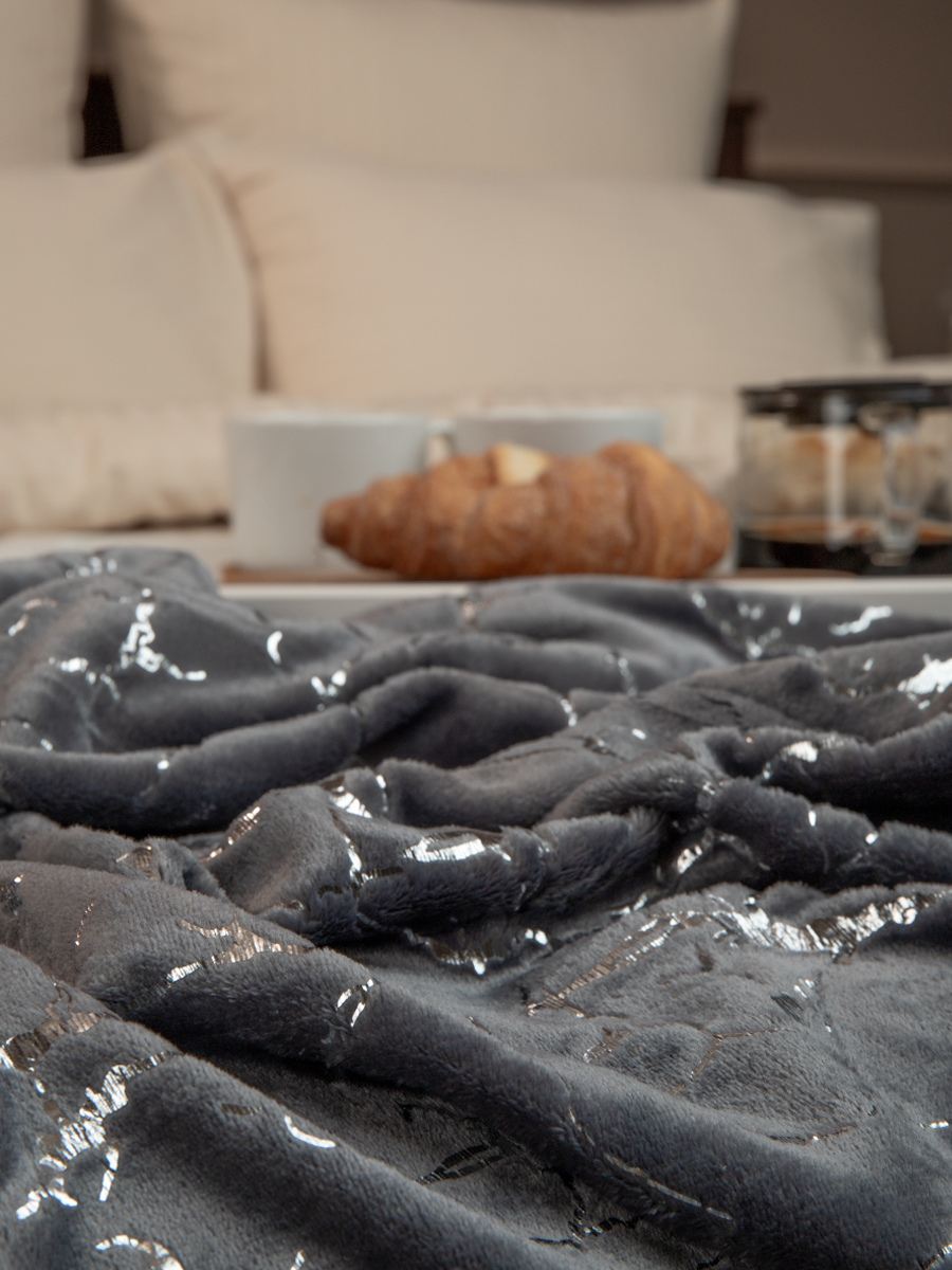 картинка Плед Texrepublic TF FNL DKGY3-SL 042/2022 m-мрамор NC 