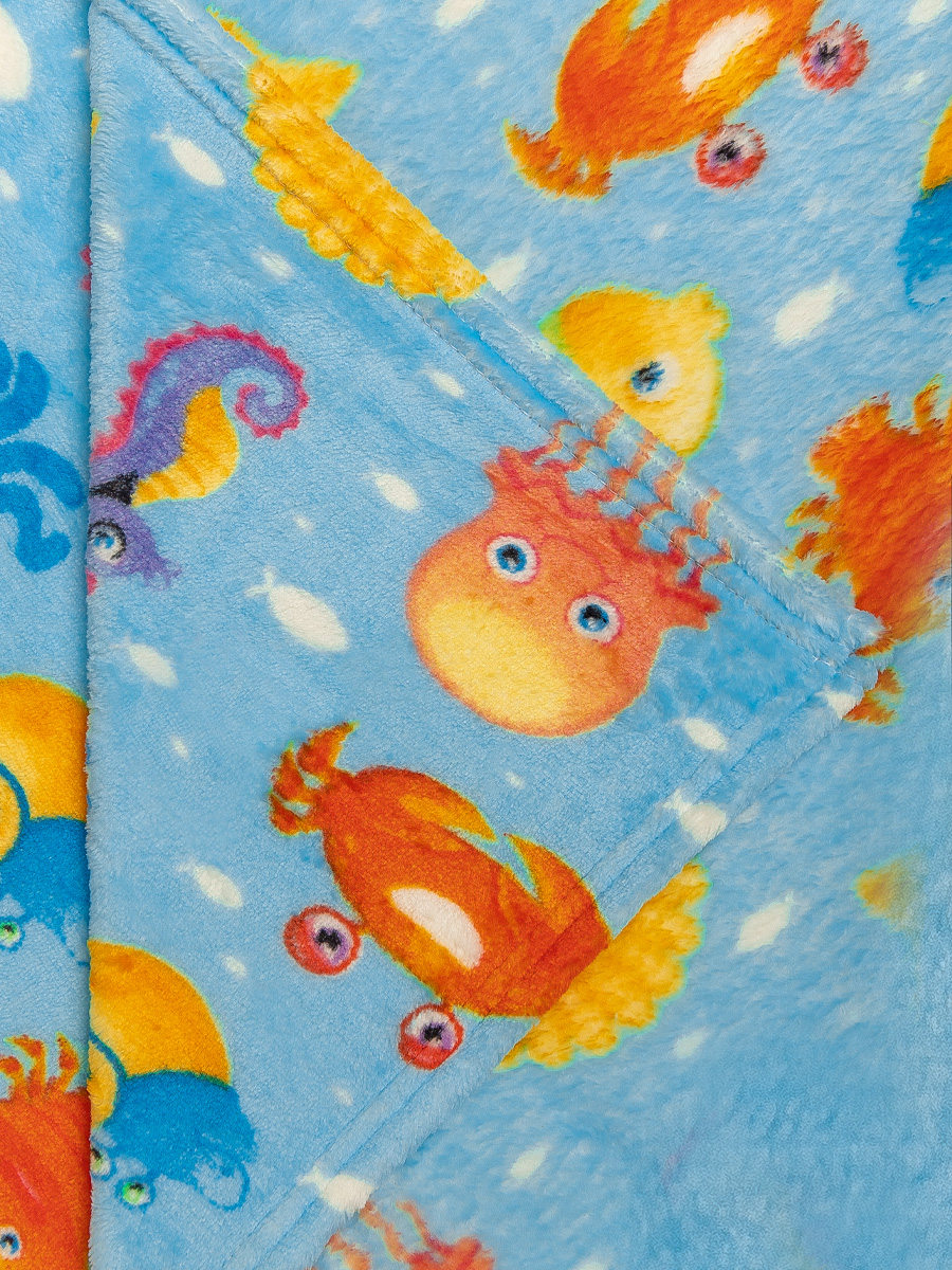 картинка Плед Texrepublic TF FN 908BL 1114 Морские жители 