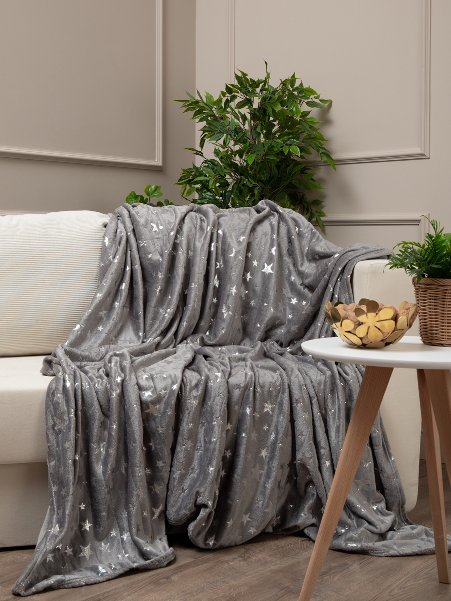 картинка Плед Texrepublic TF FNL GY11-SL 040/2022 звезды NC 