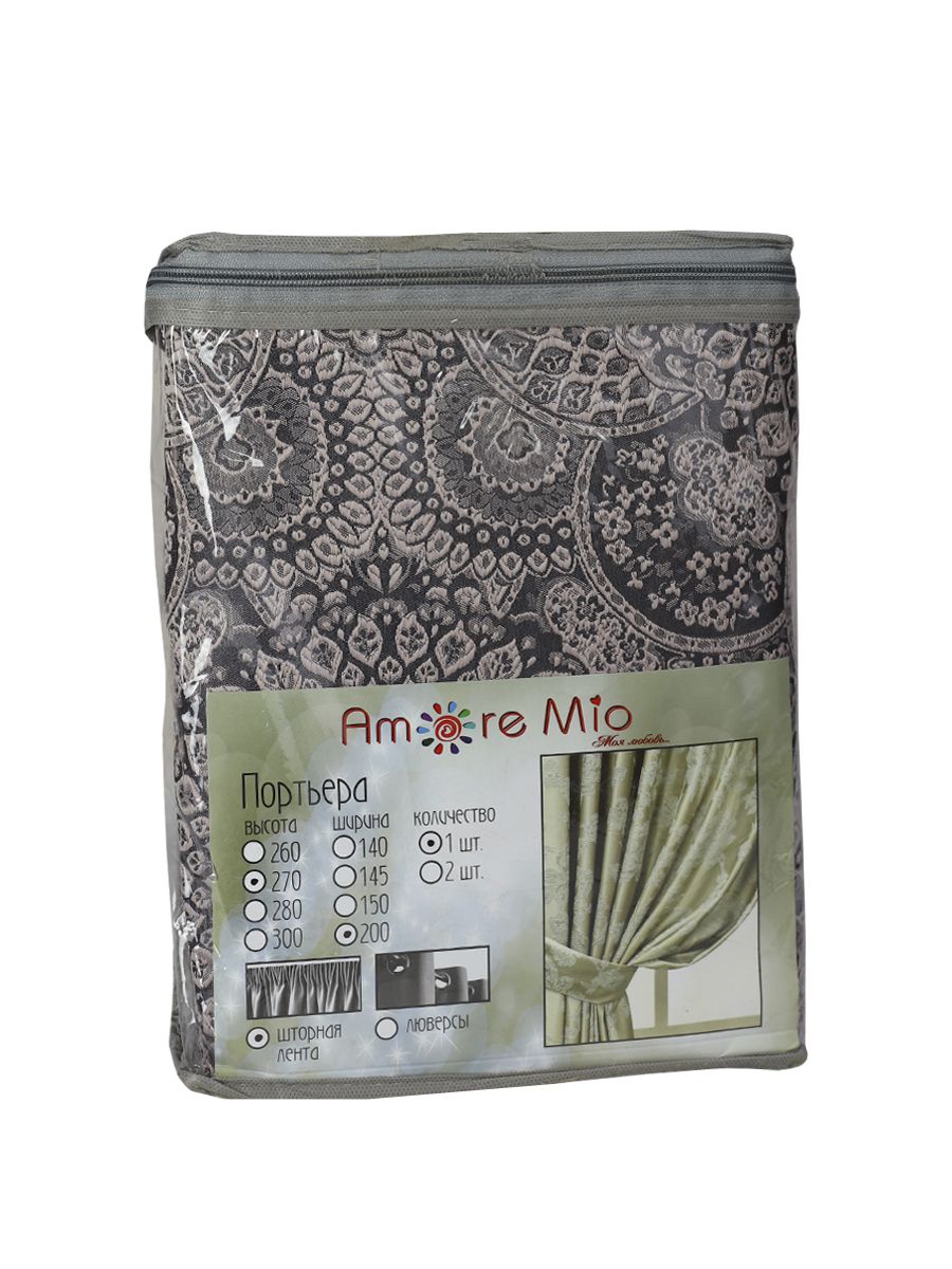 картинка Штора Amore Mio RR 90021-10 2,0*2,7*1 брусника 