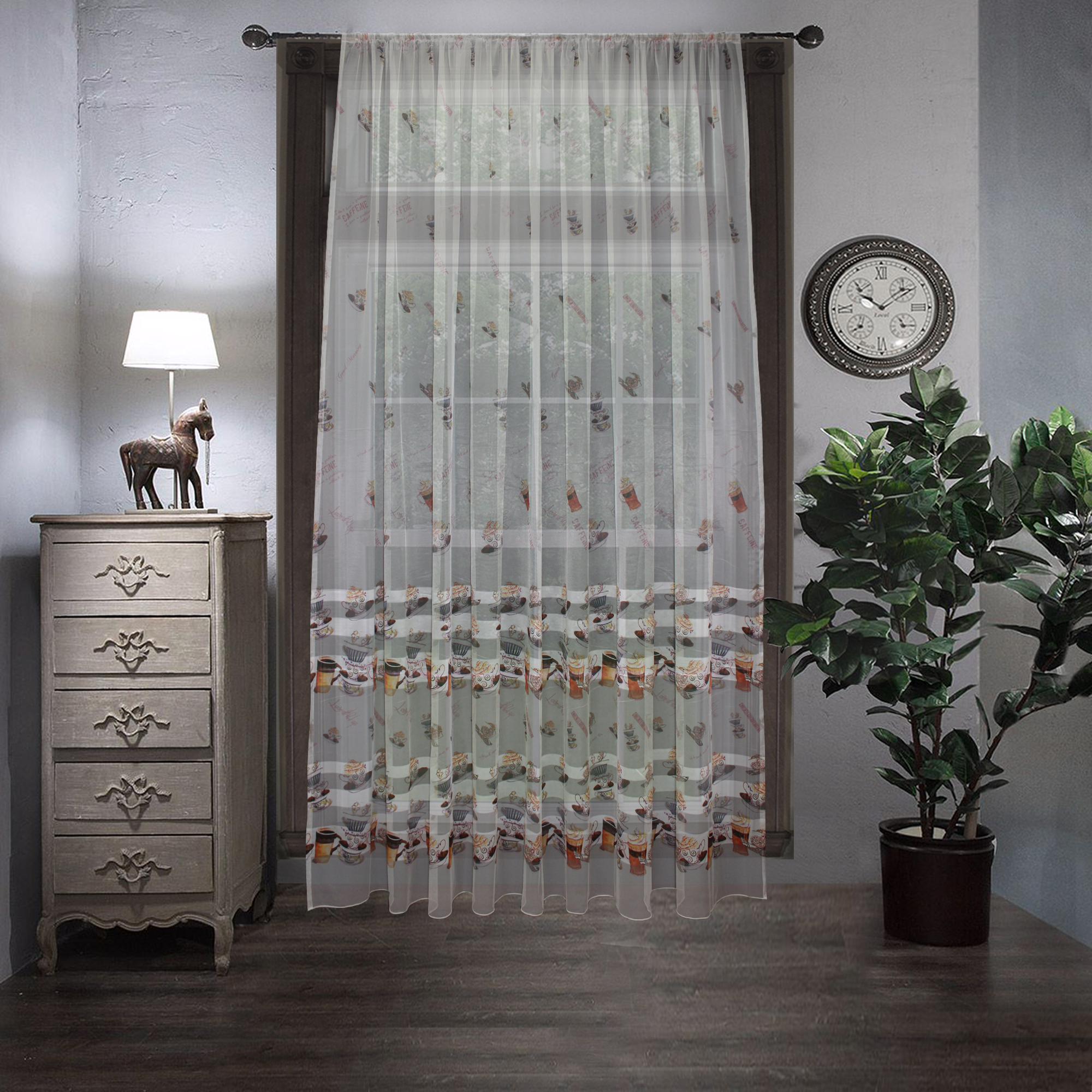 картинка Штора Amore Mio RR 7085-01 ut 3,0*2,7*1 коричневый 