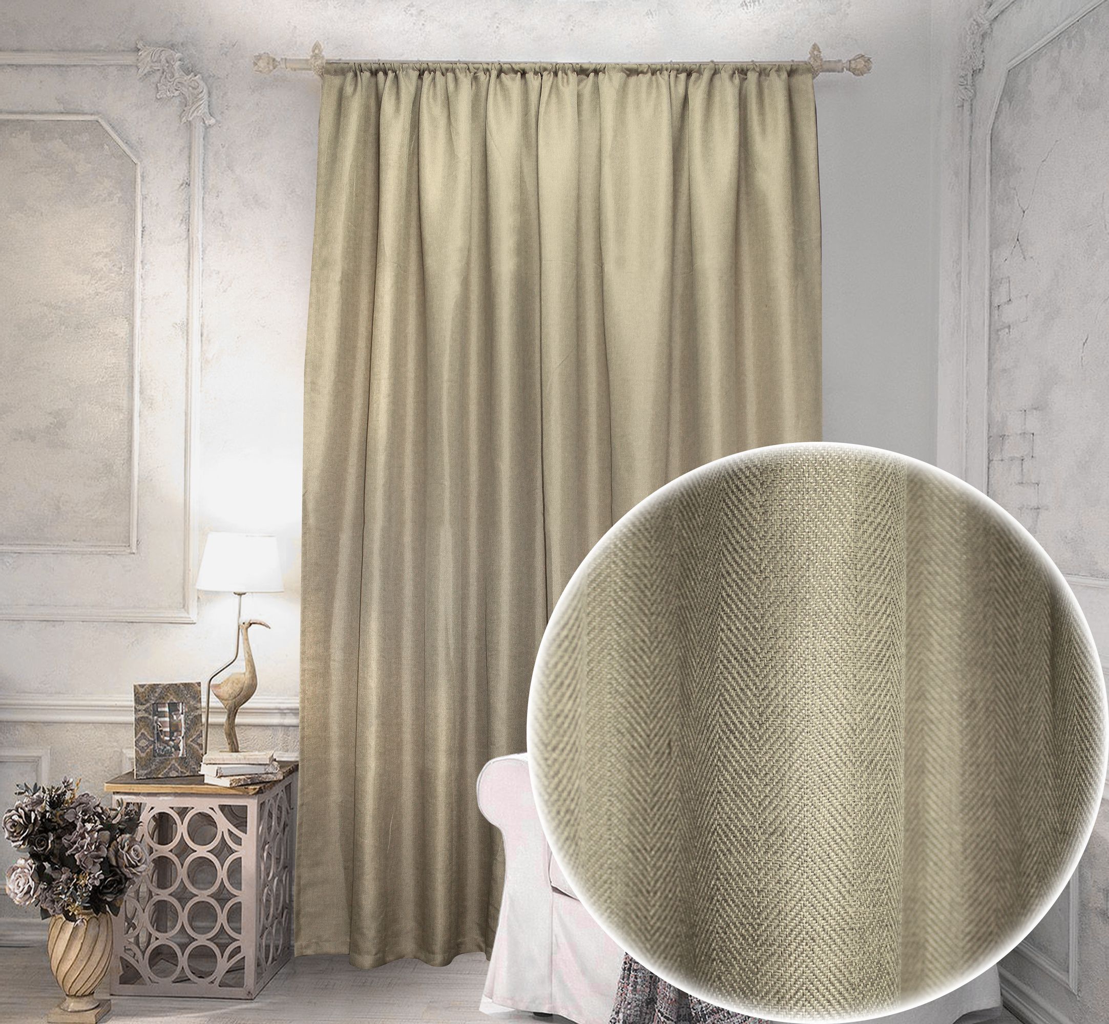 картинка Штора Amore Mio RR PL A07-03 2,0*2,7*1 коричневый 