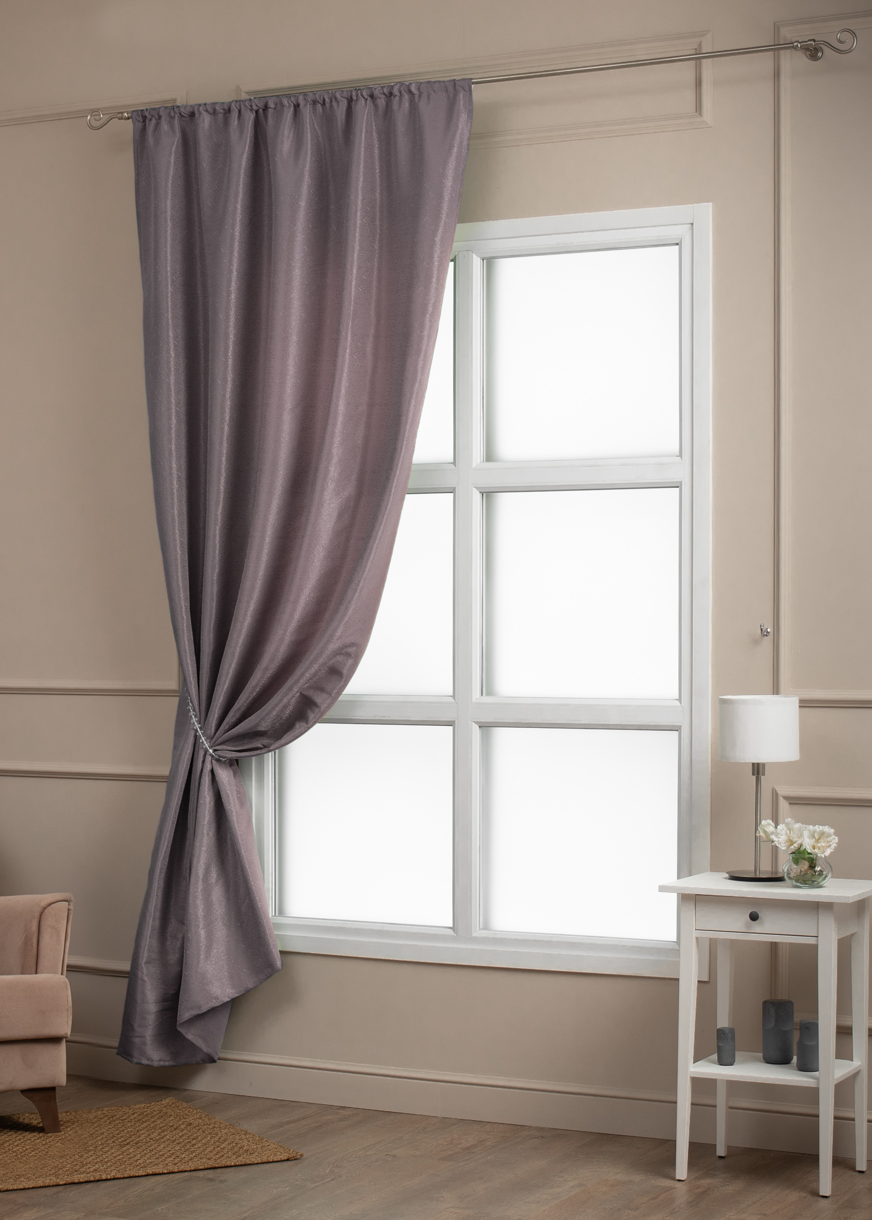 картинка Штора Amore Mio RR H9939-614 1,4*2,7*1 розовая пудра 