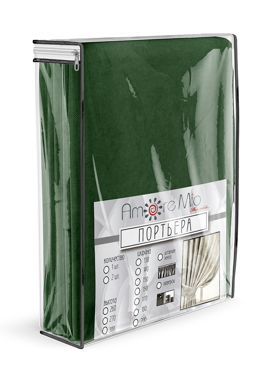 картинка Штора Amore Mio RR 318100-045 1,6*2,7*1 зеленый 