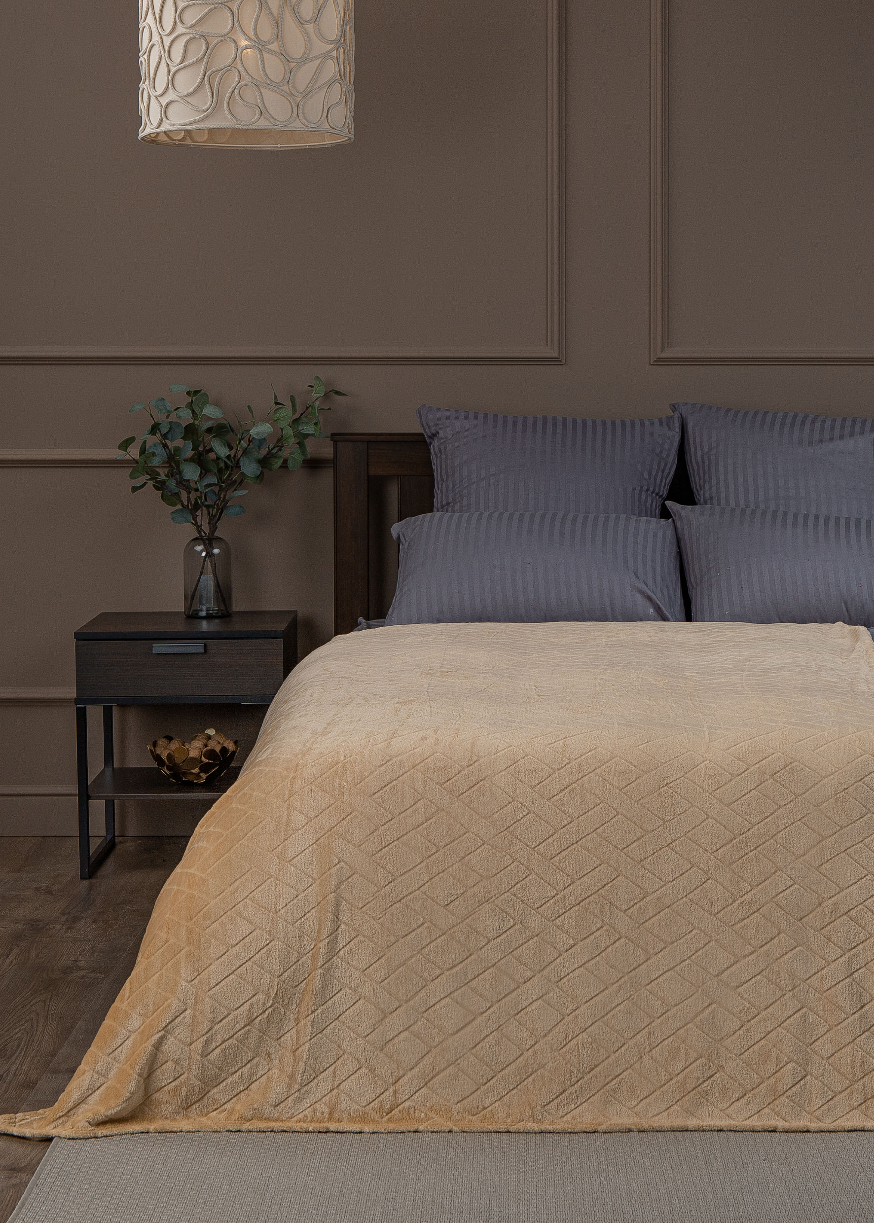 картинка Плед Texrepublic TF FNC BE3 1520 w-плетёнка 14-1118 