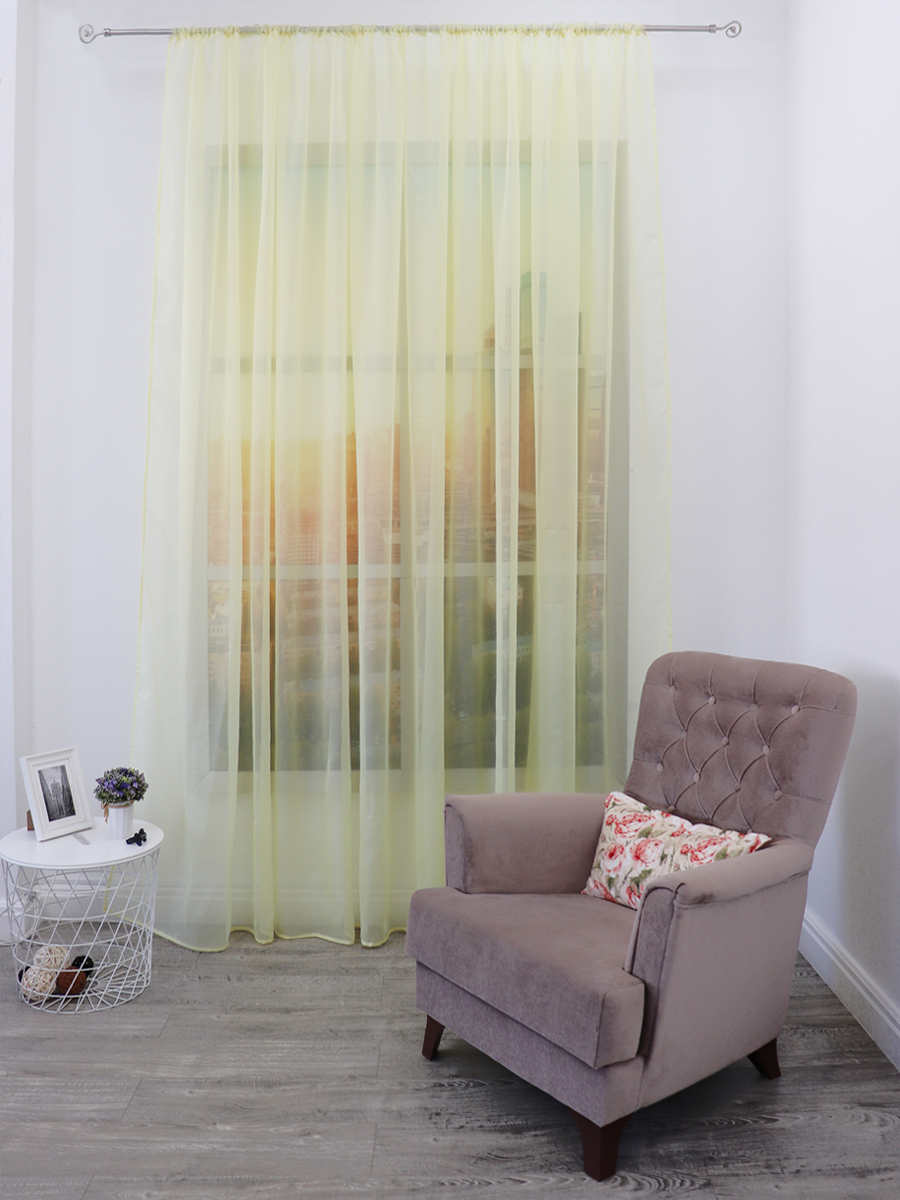 картинка Штора Amore Mio RR lux-07 4,0*2,7*1 св.желтый 