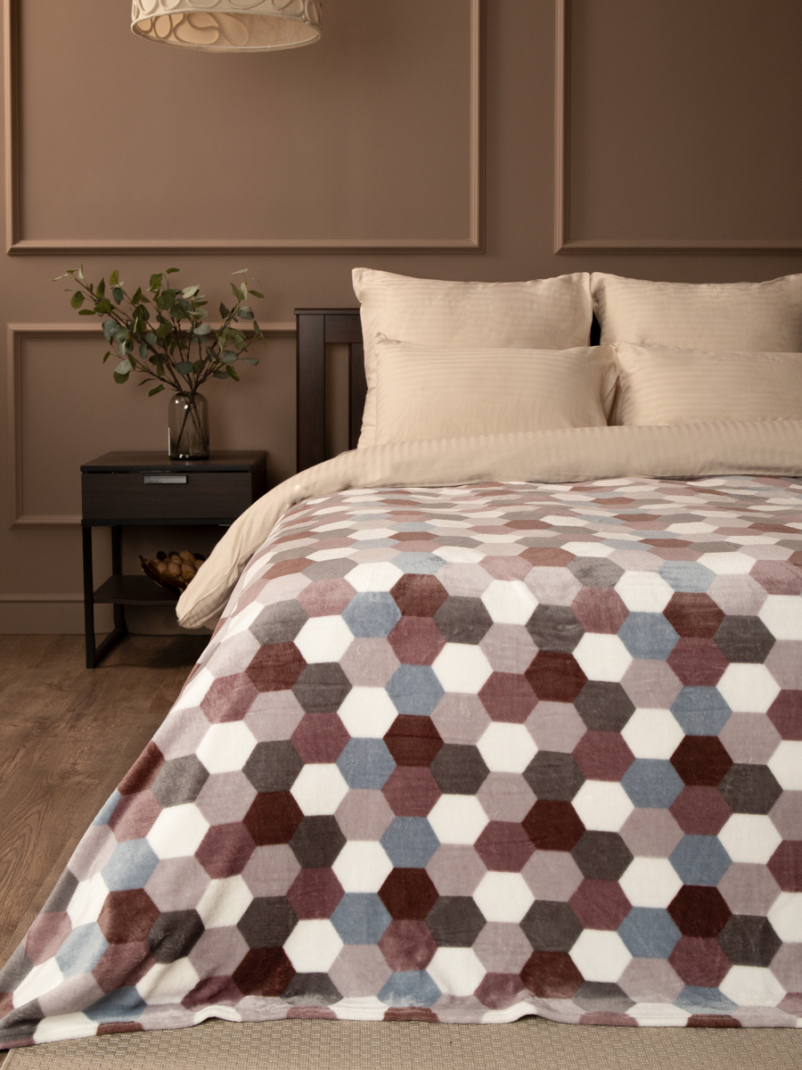 картинка Плед Texrepublic TF FN F142 a1520 Мозаика-соты 