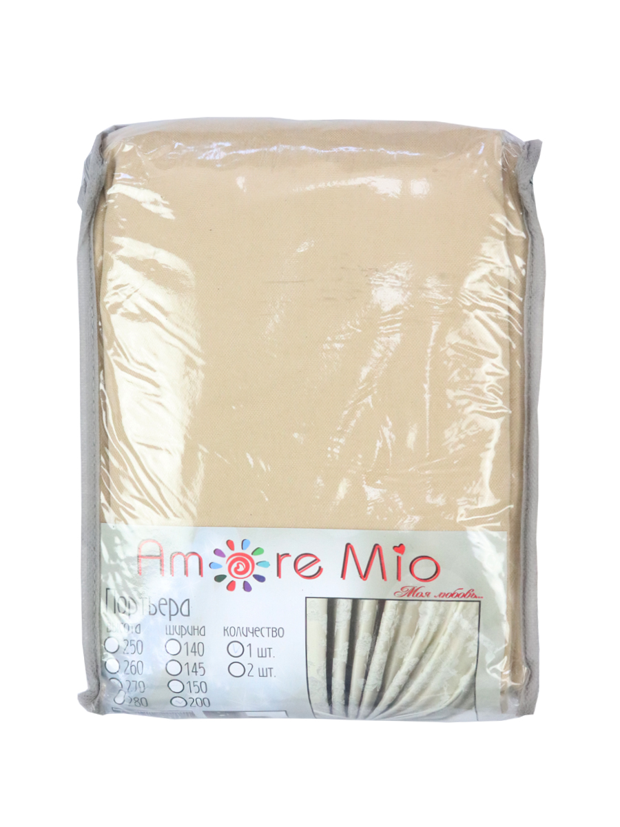 картинка Штора Amore Mio RR 1403-96 2,0*2,6*1 песочный 