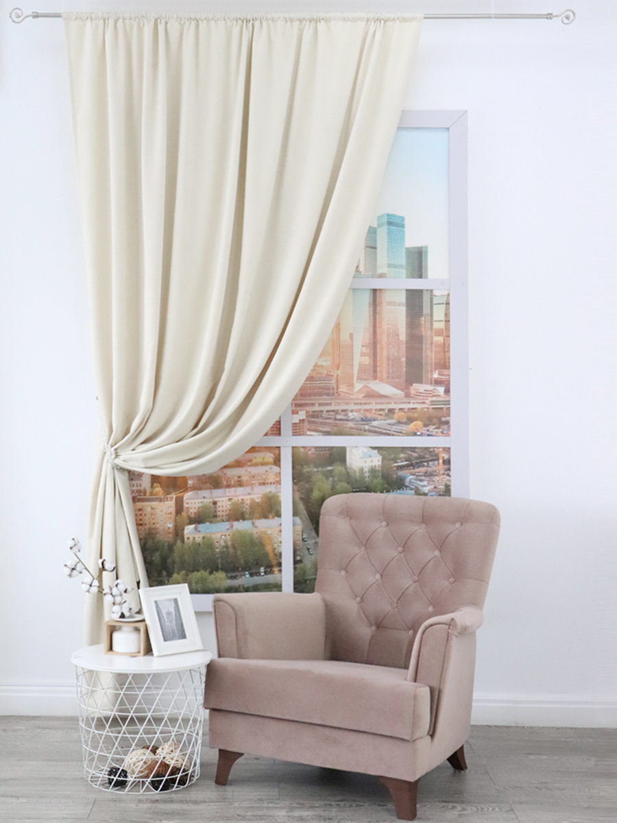 картинка Штора Amore Mio RR 1403-250 2,0*2,7*1 кремовый 