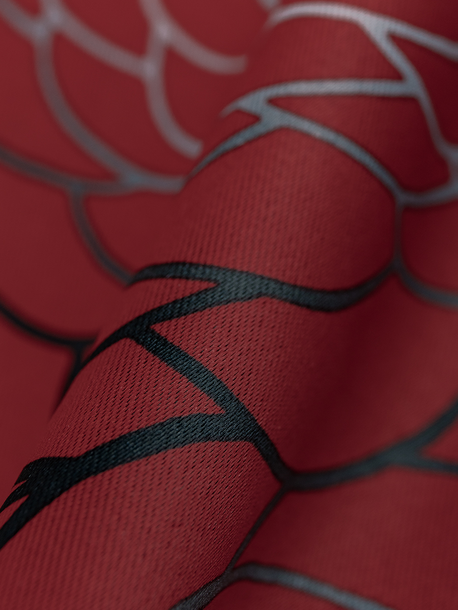 картинка Штора Amore Mio RR 971-01 1,3*2,7*1 красный 