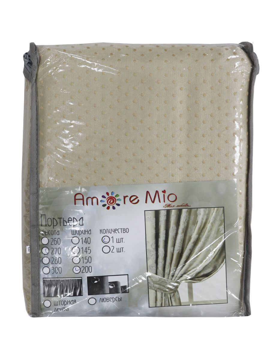 картинка Штора Amore Mio RR 85365-102K 2,0*2,7*1 золотой 
